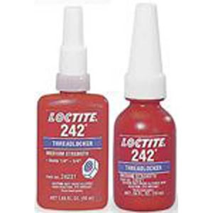Loctite® 135355 242® 1-Part Medium Strength Removable Threadlocker, 50 mL Bottle, Liquid Form, Blue