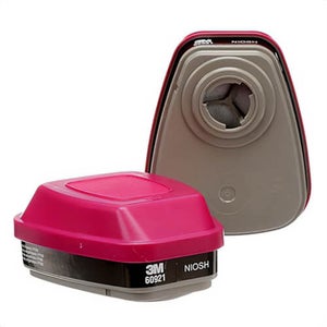 3Mâ„¢ 50051138464658 Organic Vapor Cartridge, Filter 60921, P100, 60 per Case