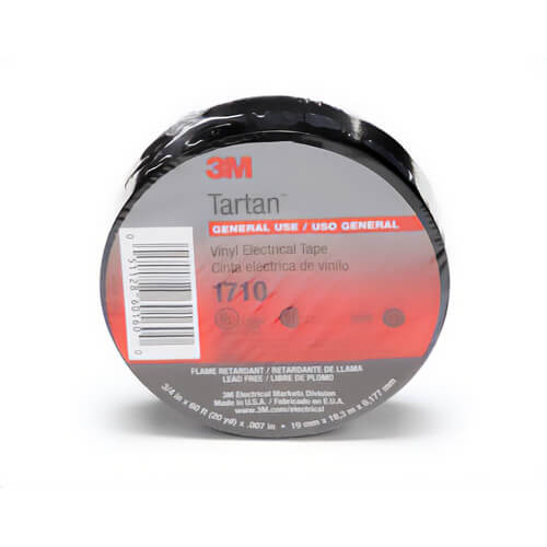 3M™ 7000089970 Temflex™ Grade Splicing Electrical Tape, 22 ft L x 3/4 in W, 30 mm thick, Rubber, Black