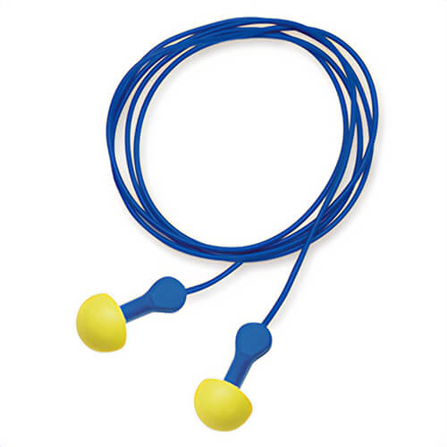 3M™ 7000127179 E-A-R™ Noise Reduction Earplugs, 25 dB Noise Reduction, Pod Shape, ANSI S3.19-1974, Reusable, Corded Design