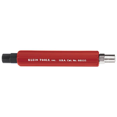 Klein® 68005 2-in-1 Can Wrench, 7 in L, 3/8 in, 7/16 in Hex Nut Socket, 1 in dia Handle, Alloy Steel, Black/Silver Socket