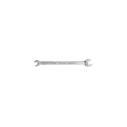 Klein® 68460 Open End Wrench, 1/4 x 5/16 in Wrench, Double End Head, 15° Offset, 4-3/4 in L, Alloy Steel, Polished Chrome/Nickel Plated