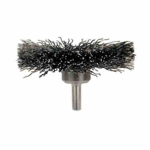 Pferd 82900 Wheel Brush, 3 in dia Brush, 5/8 in W Face, 0.014 in dia Crimped Filament/Wire