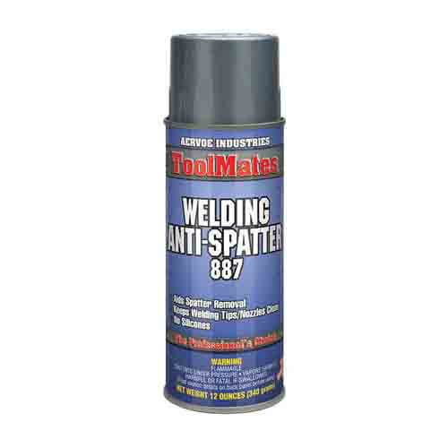 Aervoe® 887 Welding Anti-Spatter, 16 oz Aerosol Can, Creamy, Light Yellow, Mild/Vanilla Scent, 0.93 Specific Gravity