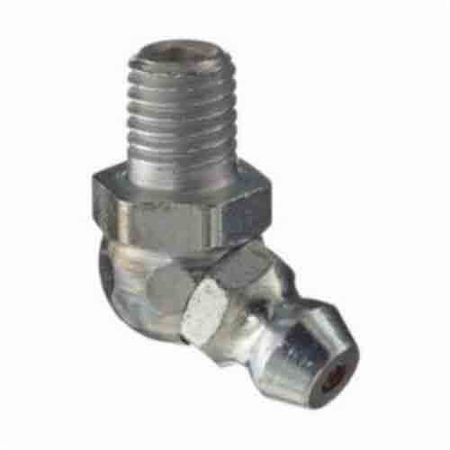 Alemite® 3010-B1 65° Thread Forming Grease Fitting Zerk, 1/4-28 SAE-LT Male Taper Thread, 25/32 in OAL, 19/64 in L Shank, Steel