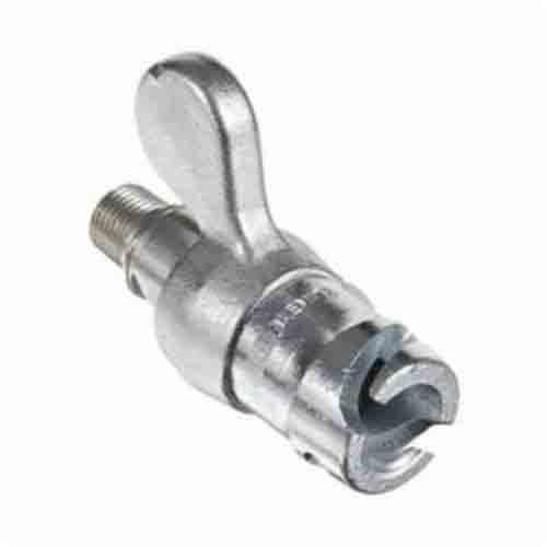 Alemite® 50491 Pin Grease Coupler with Wing, 1/8 in Male NPTF Thread, Steel, Zinc Plated