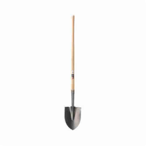 Ames® Eagle® 1554300 E473 Heavy Duty Round Point Shovel, Steel Blade, 46 in Handle Length, Hardwood Handle