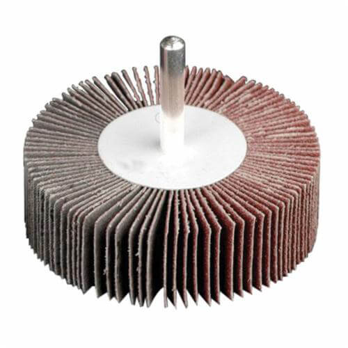 CGW® 39948 Contaminant-Free Coated Flap Wheel, 3 in dia Wheel, 1 in W Face, 1/4 in dia Shank, 60 Grit, Medium