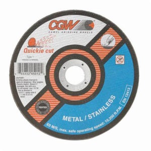 CGW® Quickie Cut™ 45007 Type 27 Depressed Center Flat Cut-Off Wheel 6