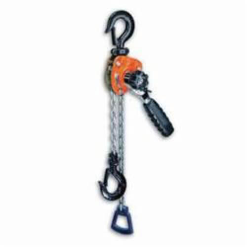 CM® 0214 602 Metric Rated Mini-Ratchet Lever Hoist with 10 ft Lift, 550 lb Load, 10 ft H Lifting, 56 lb Rated, 10 ft L Chain