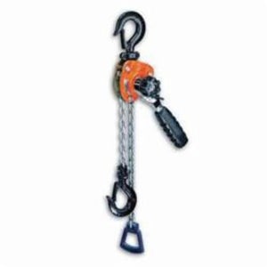 CM® 0214 602 Metric Rated Mini-Ratchet Lever Hoist with 10 ft Lift, 550 lb Load, 10 ft H Lifting, 56 lb Rated, 10 ft L Chain