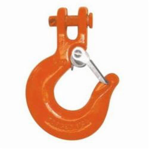 CM® 6906AWL Slip Hook with Latch, 3/8 in Trade, 6600 lb Load, 70 Grade, Clevis Attachment, Steel Alloy