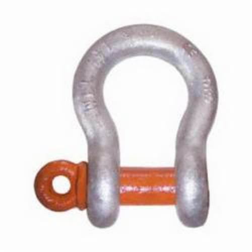 CM® M652AG Screw Pin Anchor Shackle, 7 ton WLL, 3/4 in Size dia, 0.88 in Pin dia, Galvanized