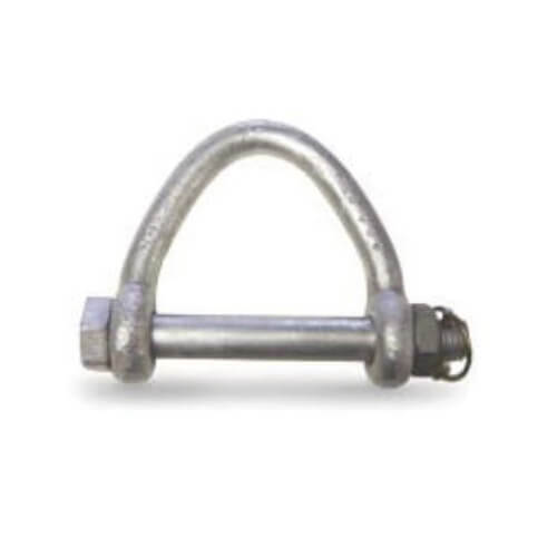 CM® M703A Web Sling Shackle with Bolt Nut and Cotter, 13,500 lb WLL, 3-1/4 in Size dia, Galvanized, Alloy