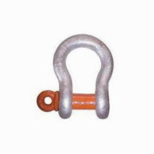 CM® MC653G Carbon Screw Pin Anchor Shackle, 6.5 ton WLL, 7/8 in Size dia, 1.00 in Pin dia, Galvanized