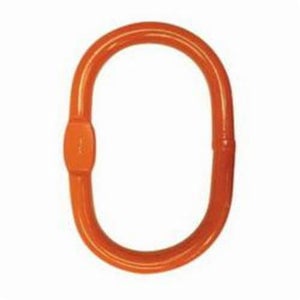 CM® ML100 Herc-Alloy® Oblong Master Link with Flats, Grade 80, 1 in Trade, 26,500 lb (Chain), Orange Powder Coated