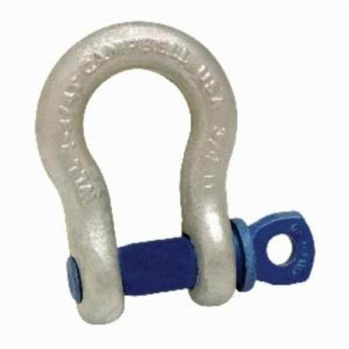 Campbell® 5413235 C-419-G Screw Pin Anchor Shackle, 35 ton WLL, 2 in Trade Size, 2-1/4 in Pin dia, Galvanized
