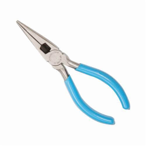 Channellock® 326 Long Nose Plier with Side Cutter, 2.08 in L x 3/4 in W, Cross Hatched High Carbon Steel Jaw, 6.1 in OAL