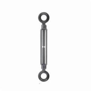 Chicago Hardware 01255 3 Class D Turnbuckle, Eye-Eye, 1/4 in Thread dia, 500 lb WLL, 4 in Take Up, 8 in L Closed