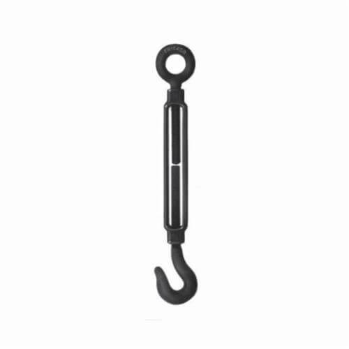 Chicago Hardware 01623 0 Class F Turnbuckle, Hook-Eye, 1 in Thread dia, 10,000/5,000 lb WLL, 6 in Take Up, 19-1/2 in L Closed