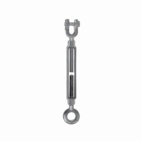 Chicago Hardware 02651 2 Class H Turnbuckle, Jaw-Eye, 3/4 in Thread dia, 5,200 lb WLL, 9 in Take Up, 18-3/4 in L Closed