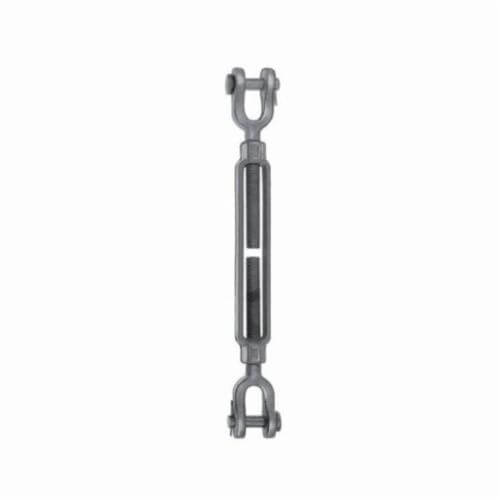 Chicago Hardware 03055 7 Class G Turnbuckle, Jaw-Jaw, 1/4 in Thread dia, 500 lb WLL, 4 in Take Up, 8-1/2 in L Closed