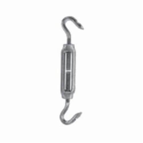 Chicago Hardware 05305 1 Midget Turnbuckle, Hook/Hook, 11902 in Thread, 36 lb Working, 1-2/8 in Take Up, 3-3/8 in L Close