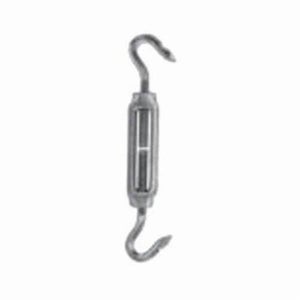 Chicago Hardware 05305 1 Midget Turnbuckle, Hook/Hook, 11902 in Thread, 36 lb Working, 1-2/8 in Take Up, 3-3/8 in L Close