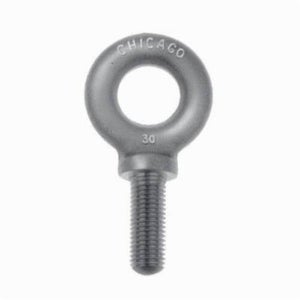 Chicago Hardware 12885 8 Shoulder Pattern Threaded Machinery Eye Bolt, 1/2-13, 1-1/2 in L Shank, Heat Treated Drop Forged Steel