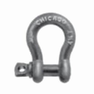 Chicago Hardware 20135 3 Screw Pin Anchor Shackle, Class 2, 3.25 ton WLL, 5/8 in Size dia, 3/4 in Pin dia, Hot Dipped Galvanized