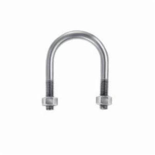 Chicago Hardware 50020 3 5 Series Round Bend U-Bolt, 1/4-20, 2 in L Inside x 1-1/8 in W Inside, Low Carbon Steel, Zinc Plated