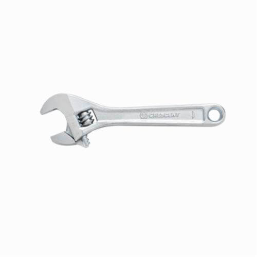 Crescent® AC210VS Adjustable Wrench, 1.313 in Wrench, 10 in OAL, Heat Treated Alloy Steel Body, Heat Treated Alloy Steel, Chrome Plated