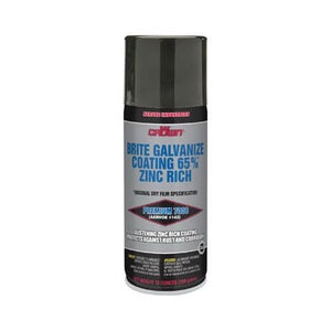 Crown® by Aervoe® 7008 Brite Galvanizing Compound, 16 oz Aerosol Can, 26 sq-ft/can Coverage, 24 hr Curing, 50 to 90°F