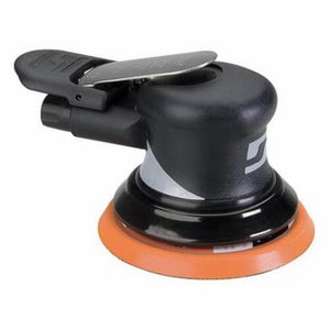 Dynabrade® Dynorbital® Supreme 56815 Non-Vacuum Palm Style Random Orbital Sander, 5 in Round Pad, 18 scfm Air Flow, 90 psi