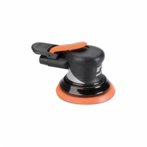 Dynabrade® Dynorbital® Supreme 56880 Non-Vacuum Palm Style Random Orbital Sander, 5 in Round Pad, 18 scfm Air Flow, 90 psi