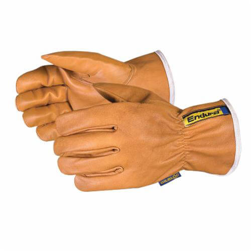 Superior Glove® 378GOBXL Endura® General Purpose Gloves, Driver, XL, Oilbloc™ Goat Grain Leather Palm, Elastic Back, Slip-On Cuff