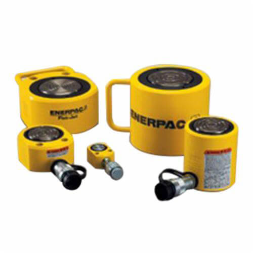 Enerpac® RSM-100 Low Height Single Acting Spring Return Portable Hydraulic Cylinder, 10 ton Capacity, 0.44 in L Stroke, 10000 psi