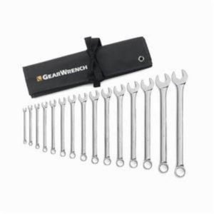GearWrench® 81918 Long Length Non-Ratcheting Combination Wrench Set, Imperial, 15 pc, 15/16 to 1-1/4 in