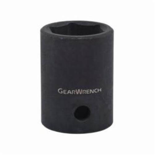 GearWrench® 84508N Socket, Standard Length, Impact Rated, Imperial, Square Drive, 1/2 in Drive, 7/8 in Socket, 1.614 in OAL