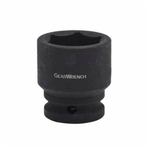 GearWrench® 84834 Socket, Standard Length, Impact Rated, Metric, Square Drive, 3/4 in Drive, 23 mm Socket, 1.968 in OAL