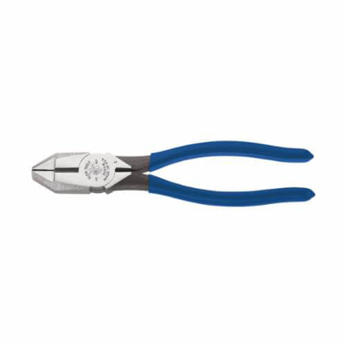 Klein® D201-7NE Standard Lineman's Plier, 1-9/32 in L x 1-1/16 in W x 1/2 in Thick Steel Jaw, Crosshatch Knurled Jaw Surface