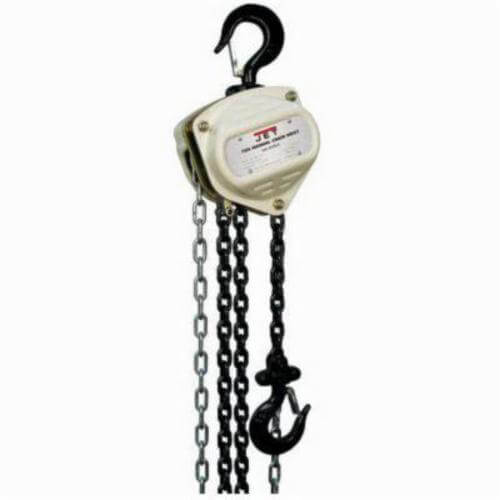 JET® 101910 S90-100-10 Contractor Grade Hand Chain Hoist, 1 ton Load Capacity, 10 ft Lifting Height, Weston Style Double Ratchet Pawl Brake