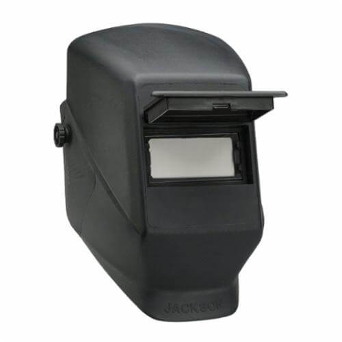 Jackson Safety* 14982 W10 Blockhead* Flip Front Passive Welding Helmet, 10 Lens Shade, Black, 2 x 4-1/4 in Viewing Area