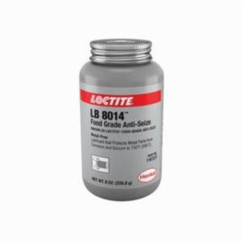 Loctite® 1167237 LB 8014™ 1-Part Food Grade Anti-Seize Lubricant, 8 oz Brush-In Cap Bottle, Paste Form, White, 1.18