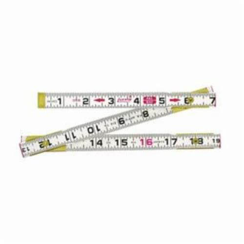 Lufkin® 1066DN Red End® Engineer's Scale Rule, Imperial, Graduations: 10THS, 100THS, 6 ft L, Wood