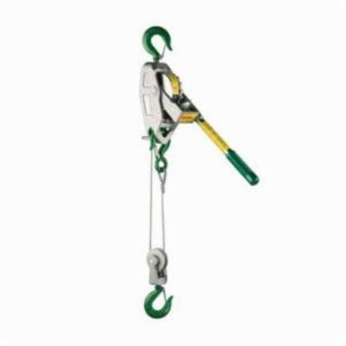 Lug-All® 1500-25 Cable Hoist, 25 ft Single Line/12 ft 6 in Double Line Lifting, 3/4 ton Pulling, 5/32 in dia x 26 ft L Cable