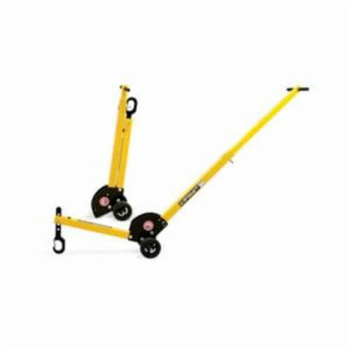 Mag-Mate® MCL3000W06 Adjustable Manhole Cover Lift Dolly with 6 in dia Wheel and Safety Lock Hook, Aluminum