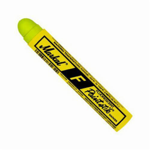 Markal® 082831 F Paintstik® Solid Paint Marker, 11/16 in Round Tip, Yellow