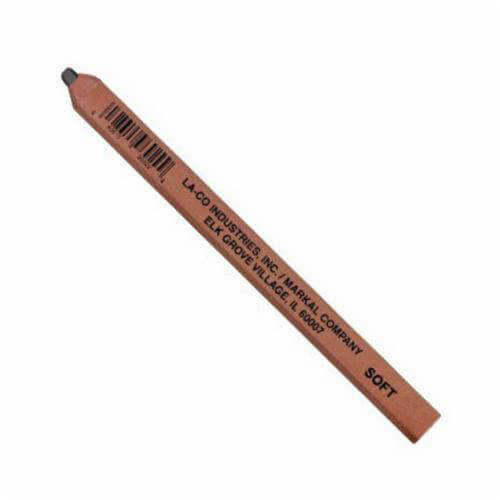 Markal® 096929 Carpenter's Pencil, Soft Lead, 7 in L, Wood Barrel
