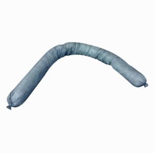 Meltblown GPS396-15 Absorbent Sock, 3 in dia x 8 ft L, 32.92 gal Absorption, Fluids Absorbed: Universal, Polypropylene, Gray